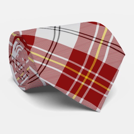 Clan MacPherson Robe rouge Tartan Cravate (Roulé)