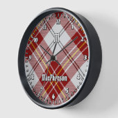 Clan MacPherson Robe Rouge Tartan Grande horloge (Angle)