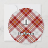 Clan MacPherson Robe Rouge Tartan Invitation (Devant)