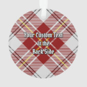 Clan MacPherson Robe Rouge Tartan Ornament (dos)