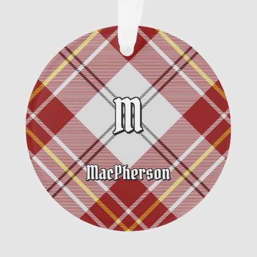 Clan MacPherson Robe Rouge Tartan Ornament (devant)