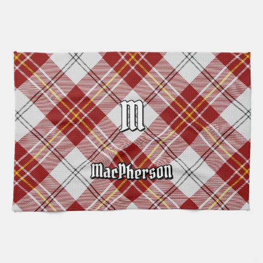 Clan MacPherson Robe Rouge Tartan Serviette de cui (Horizontal)