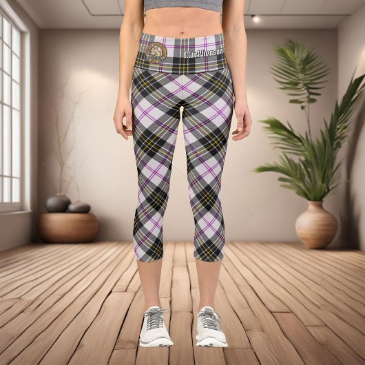 Clan MacPherson robe Tartan Capri Leggings