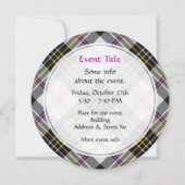 Clan MacPherson robe Tartan Invitation (Dos)