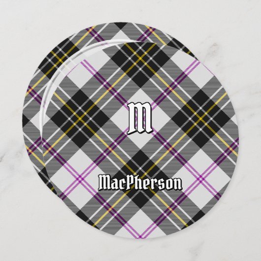 Clan MacPherson robe Tartan Invitation (Devant / Derrière)