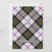 Clan MacPherson robe Tartan Invitation (Devant)
