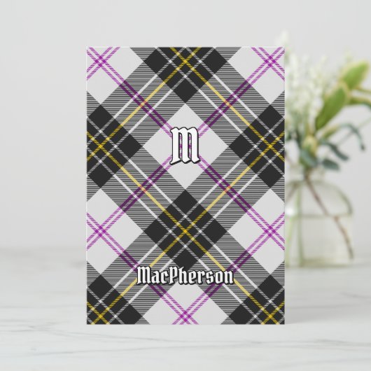 Clan MacPherson robe Tartan Invitation (Debout devant)