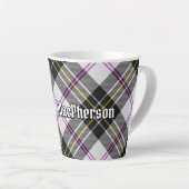 Clan MacPherson robe Tartan Latte Mug (Angle droit)
