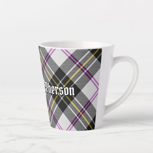 Clan MacPherson robe Tartan Latte Mug (Droite)