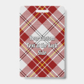 Clan MacPherson Rode jurk Tartan Badge (Back)