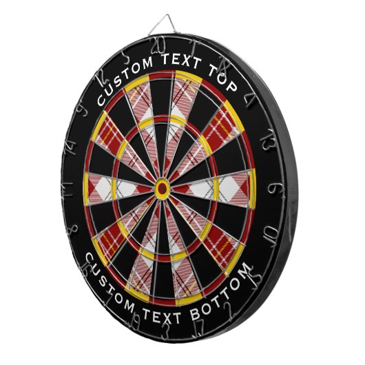 Clan MacPherson Rode Jurk Tartan Dart Board Dartbord (Voorkant Rechts)