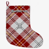 Clan MacPherson Rode Jurk Tartan Grote Kerstsok (Voorkant)