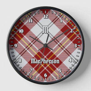Clan MacPherson Rode jurk Tartan Grote klok