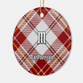 Clan MacPherson Rode Jurk Tartan Keramisch Ornamen Keramisch Ornament (Links)
