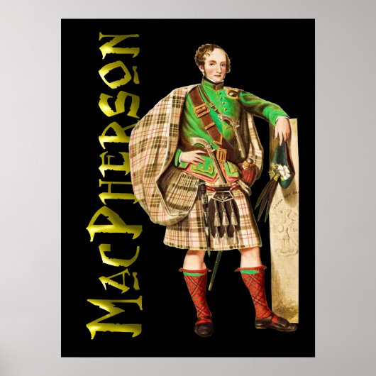 Clan MacPherson Scottish Highland Dream Poster (Voorkant)