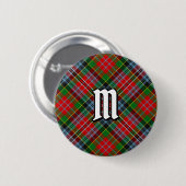 Clan MacPherson Tartan Button (Voorkant /achterkant)