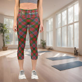 Clan MacPherson Tartan Capri Leggings