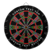 Clan MacPherson Tartan Dart Board Dartbord (Voorkant)