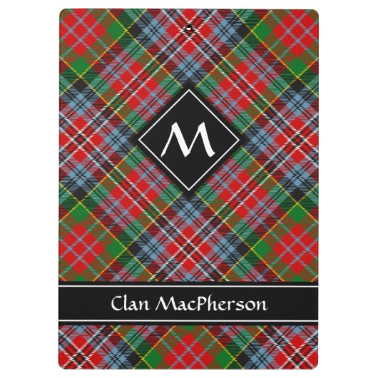 Clan MacPherson Tartan Klembord (Achterkant)