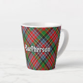 Clan MacPherson Tartan Latte Mok (Rechterhoek)