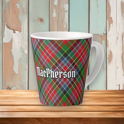 Clan MacPherson Tartan Latte Mok