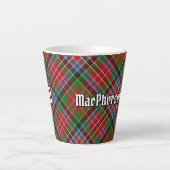 Clan MacPherson Tartan Latte Mug (Devant)