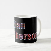 Clan Macpherson Tartan Nom, Mug (Devant droit)