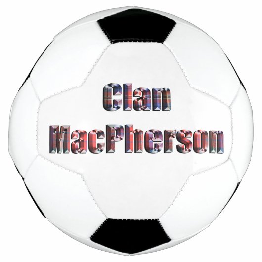 Clan Macpherson Tartan Nom, Soccerball (Devant)