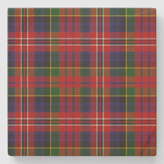 Clan MacPherson Tartan Plaid Stone Onderzetter (Voorkant)
