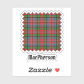 Clan MacPherson Tartan Sticker (Vel)