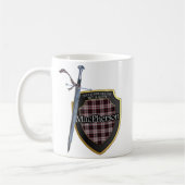 Clan MacPherson Tartan Sword & Shield Cup Mug (Gauche)