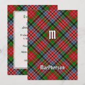 Clan MacPherson Tartan uitnodiging (Voorkant / Achterkant)