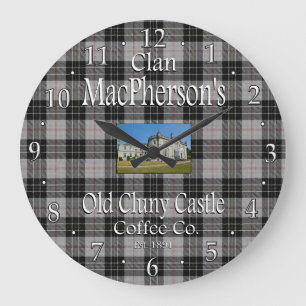 Clan MacPherson's Old Cluny Castle Coffee Co. Grote Klok