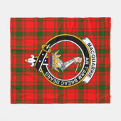 Clan MacQuarrie Modern Tartan Pset Fleece Deken (Voorkant (Horizontaal))