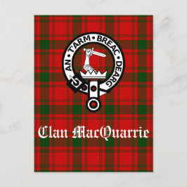 Clan MacQuarrie Tartan en Crest Briefkaart