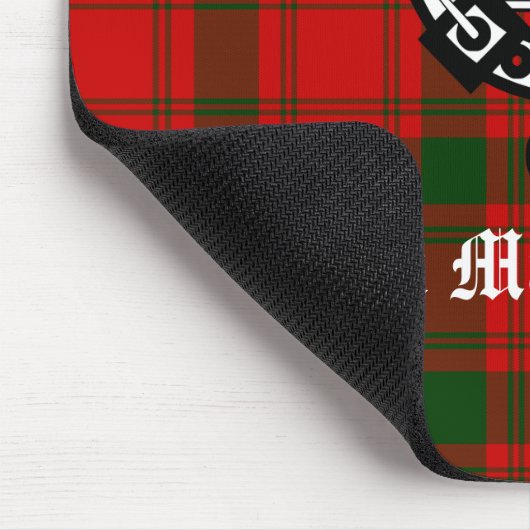 Clan MacQuarrie Tartan en Crest Muismat (Hoek)