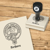 Clan MacQueen Crest Rubber Stamp Rubberstempel