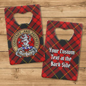 Clan MacQueen Crest sur Tartan