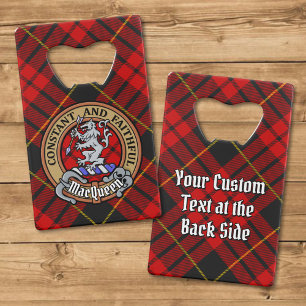 Clan MacQueen Crest sur Tartan