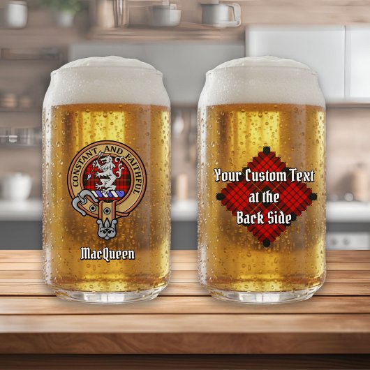 Clan MacQueen Crest sur Tartan