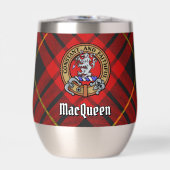 Clan MacQueen Crest sur Tartan (Avant)