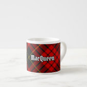 Clan MacQueen Tartan Espresso Kop (Voorkant rechts)