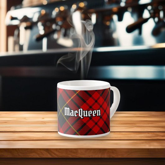Clan MacQueen Tartan Espresso Kop