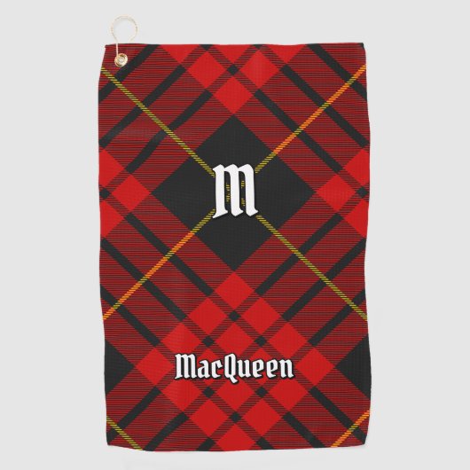 Clan MacQueen Tartan Golfhanddoek (Voorkant)