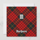 Clan MacQueen Tartan Kaart (Voorkant)