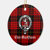 Clan MacQueen Tartan Keramisch Ornament (Links)