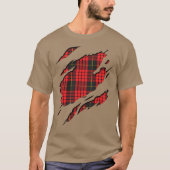 Clan MacQueen Tartan Pset Effects T-shirt (Voorkant)