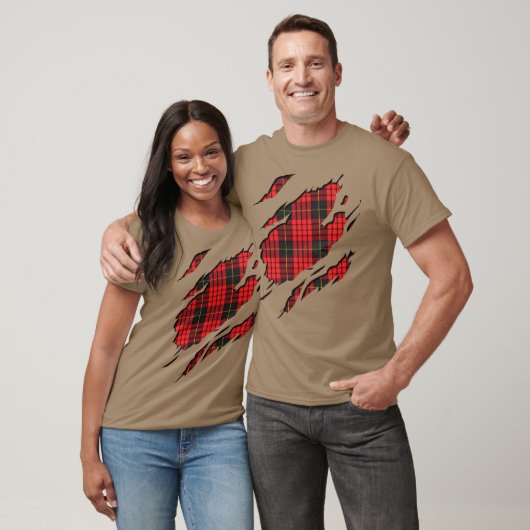 Clan MacQueen Tartan Pset Effects T-shirt (Unisex)