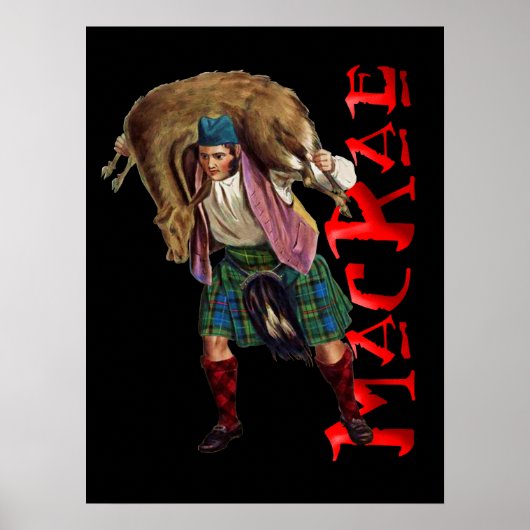 Clan MacRae Affiche du rêve écossais des Highlands (Devant)