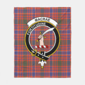 Clan MacRae Ancient Tartan Pset Fleece Deken (Voorkant)